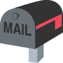 closed mailbox with lowered flag