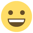 smiling face with open mouth